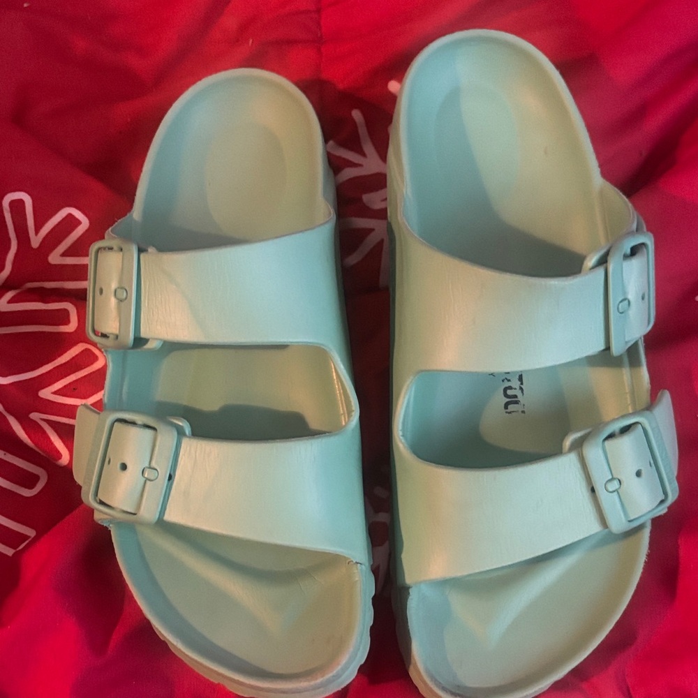 Green Birkenstocks